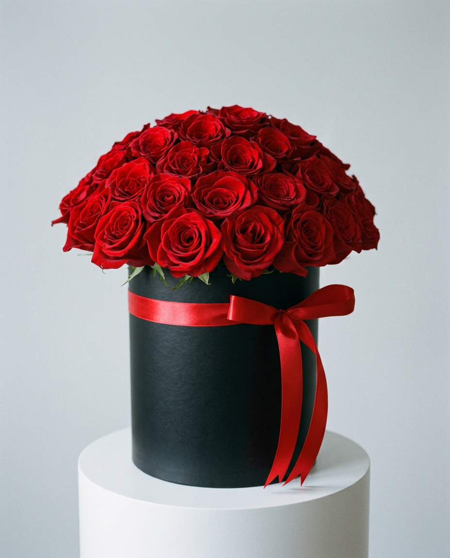 Midnight Passion Rose Box