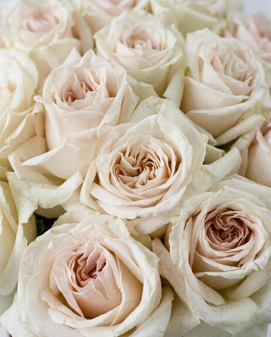 Ivory Velvet Rose Box
