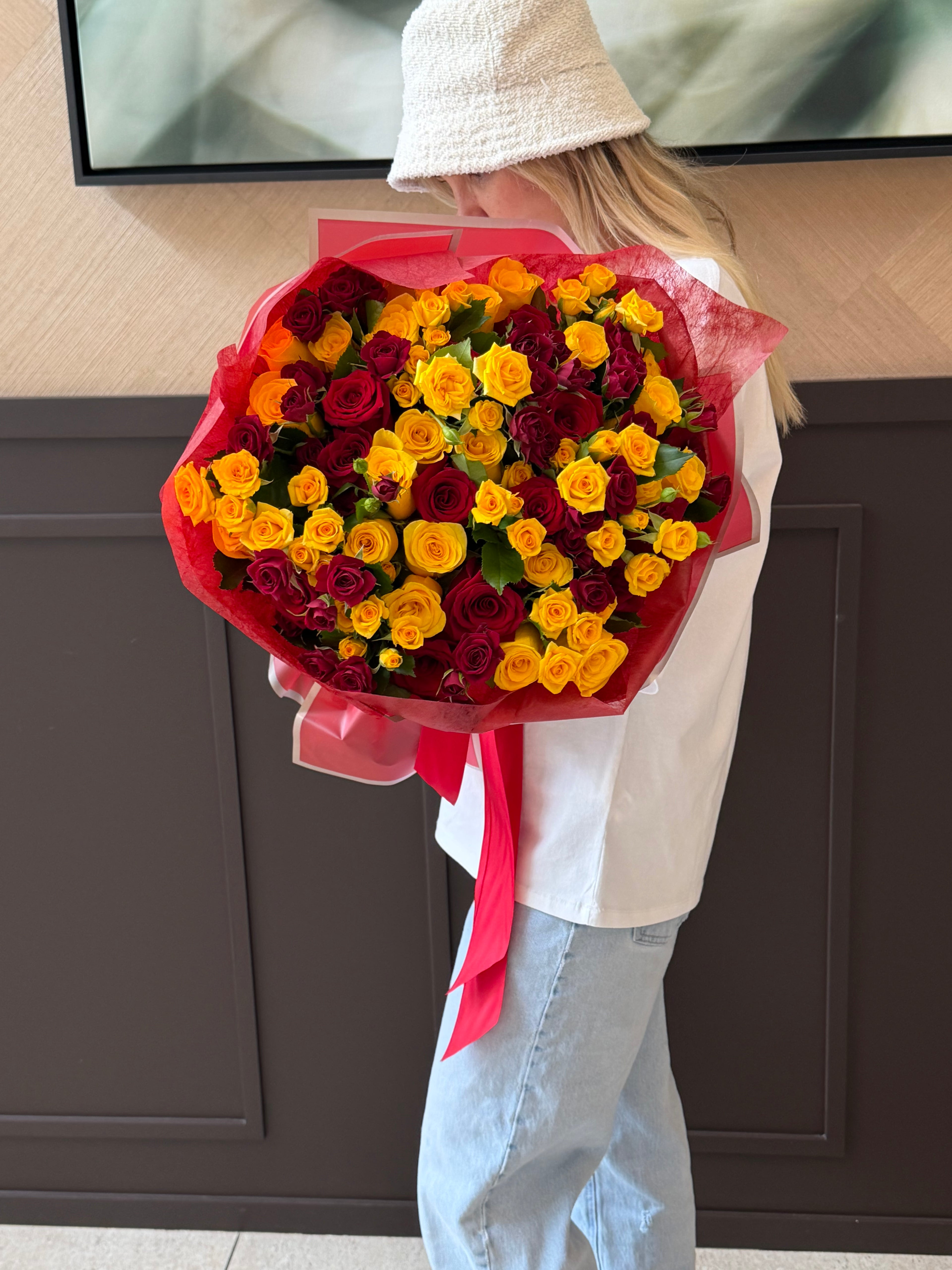 USC graduation bouquet