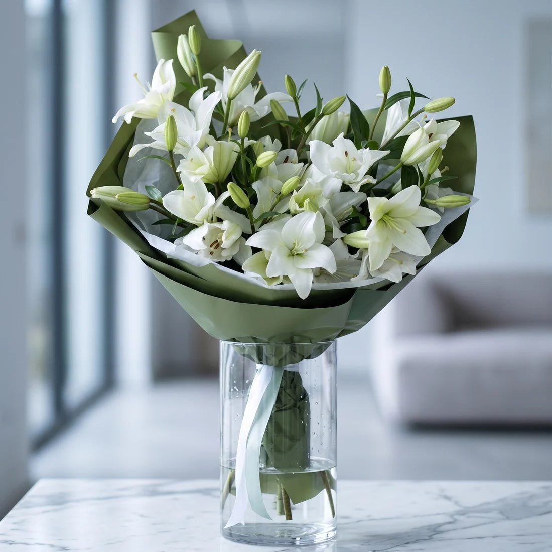 White lily’s bouquet