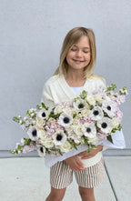 Pink Hydrangea, Garden Roses & Anemones