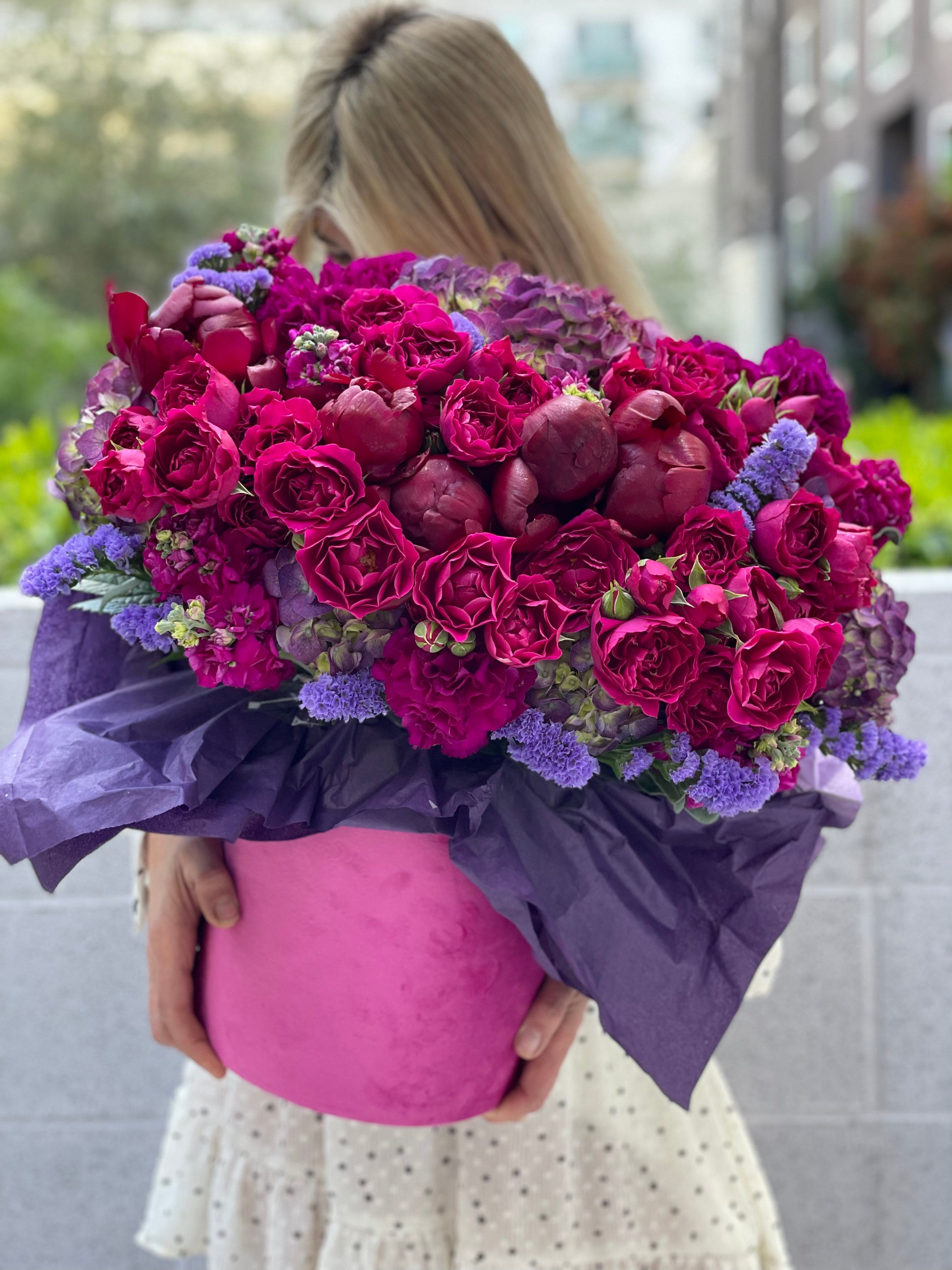 Fuchsia Flower Box