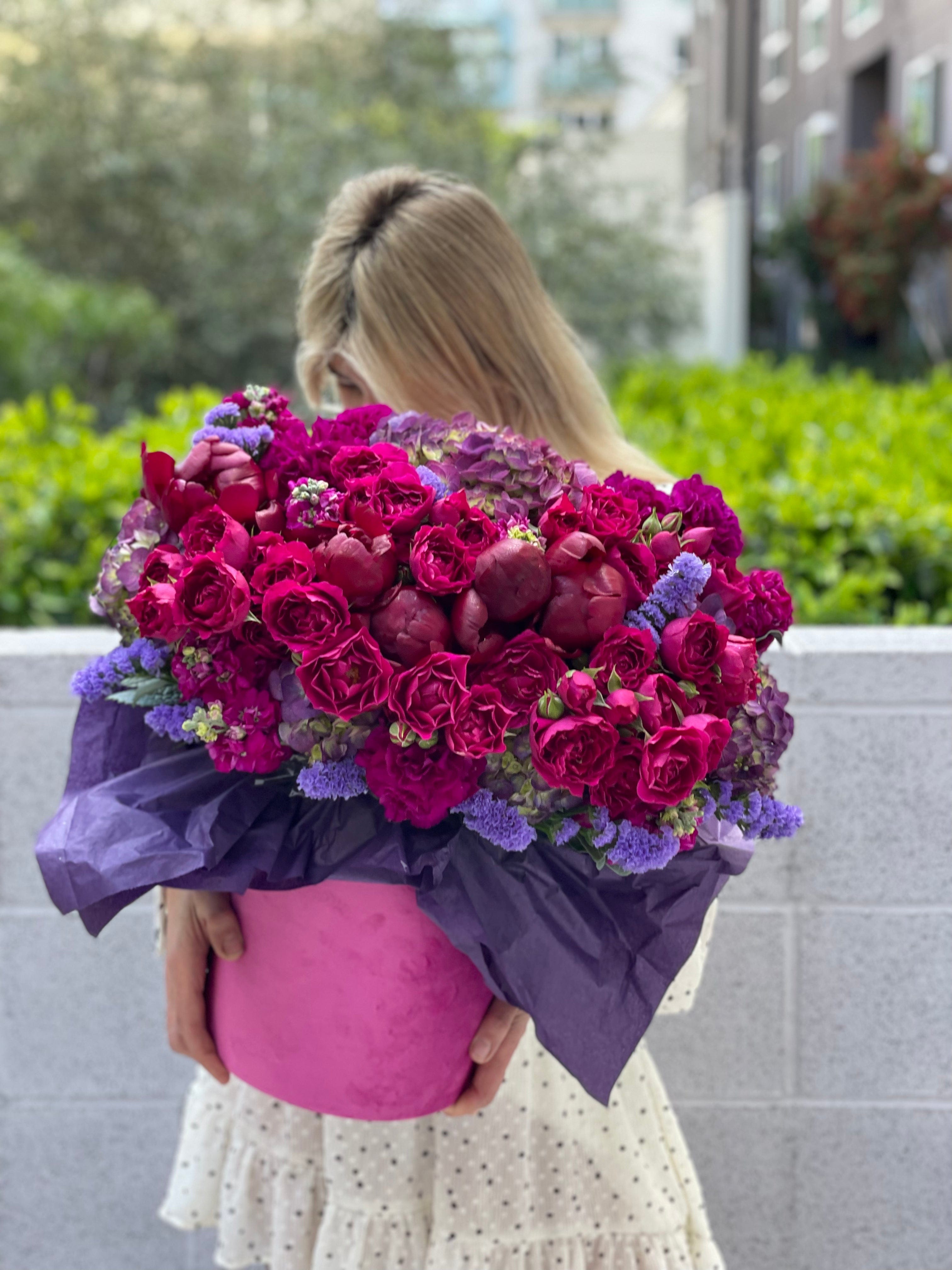 Fuchsia Flower Box