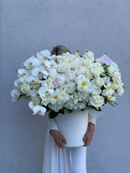 Box N.100 White Velvet Flower Box