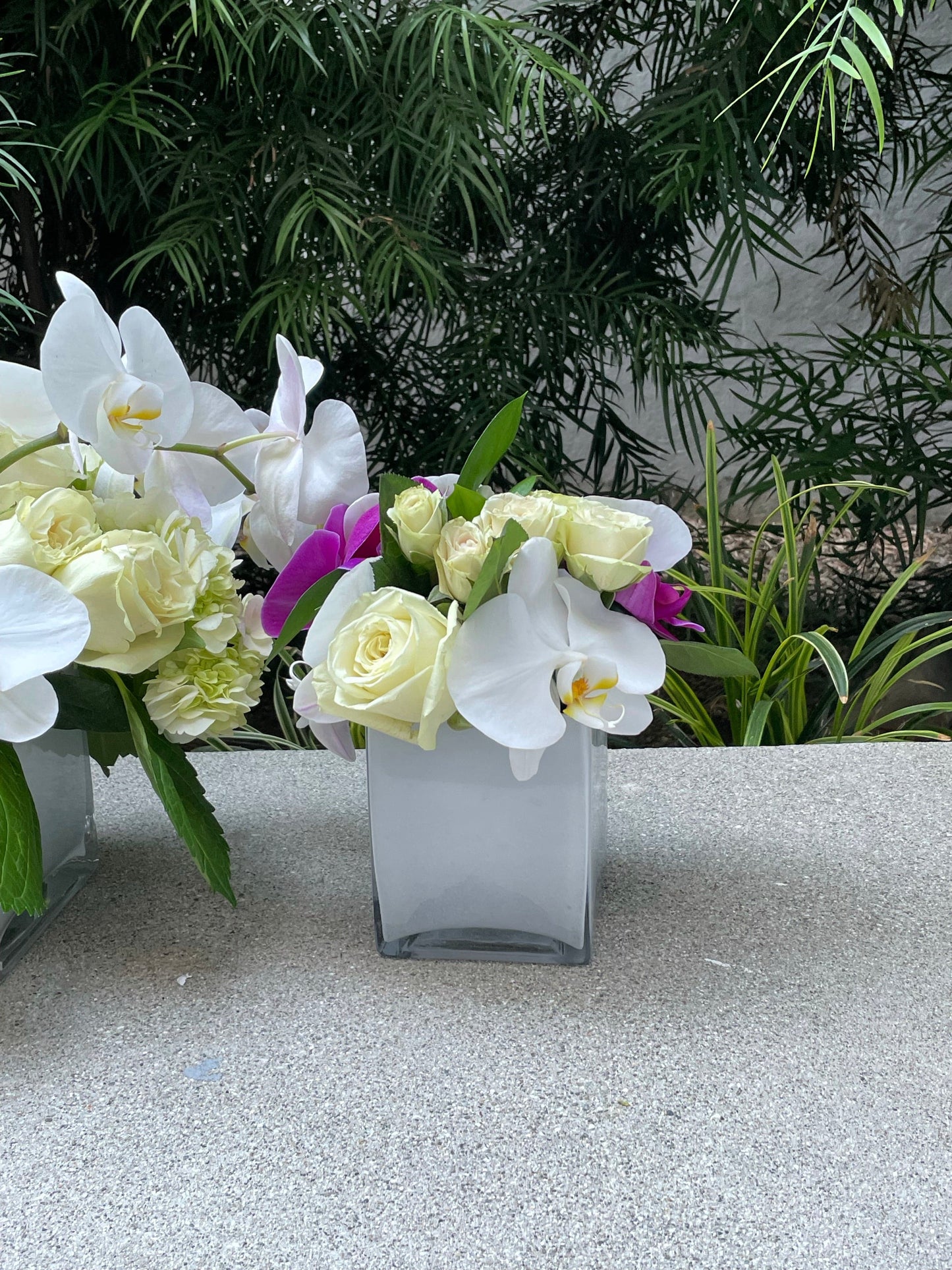 Flowers in small vase