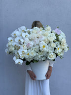 Box N.100 White Velvet Flower Box