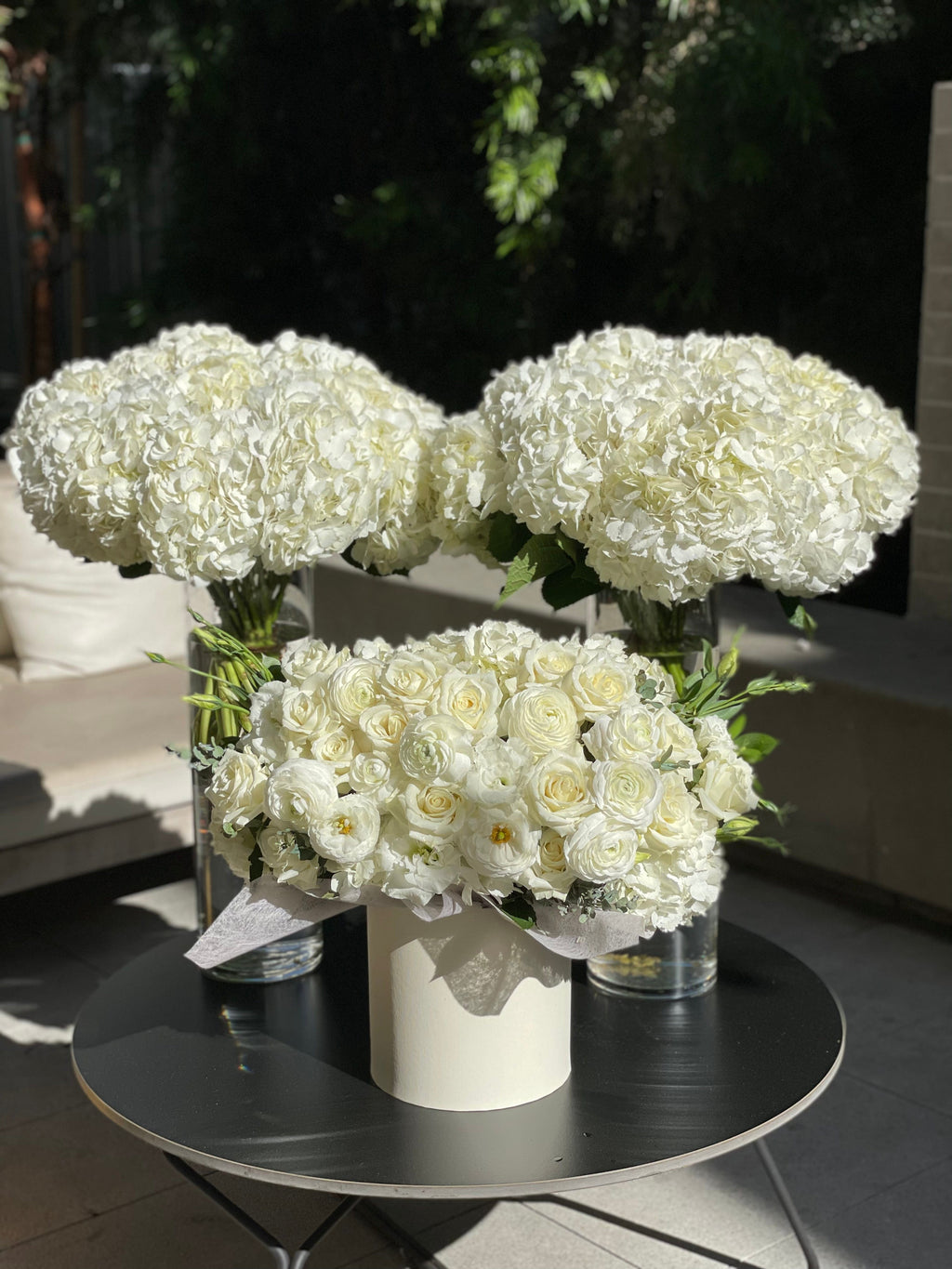 Ramo N.2 Hortensia blanca