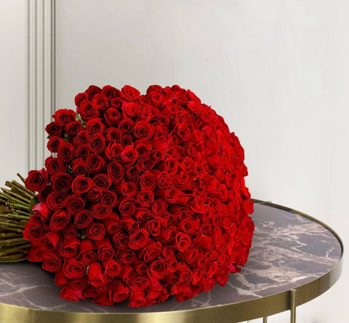 Ramo de 300 rosas rojas