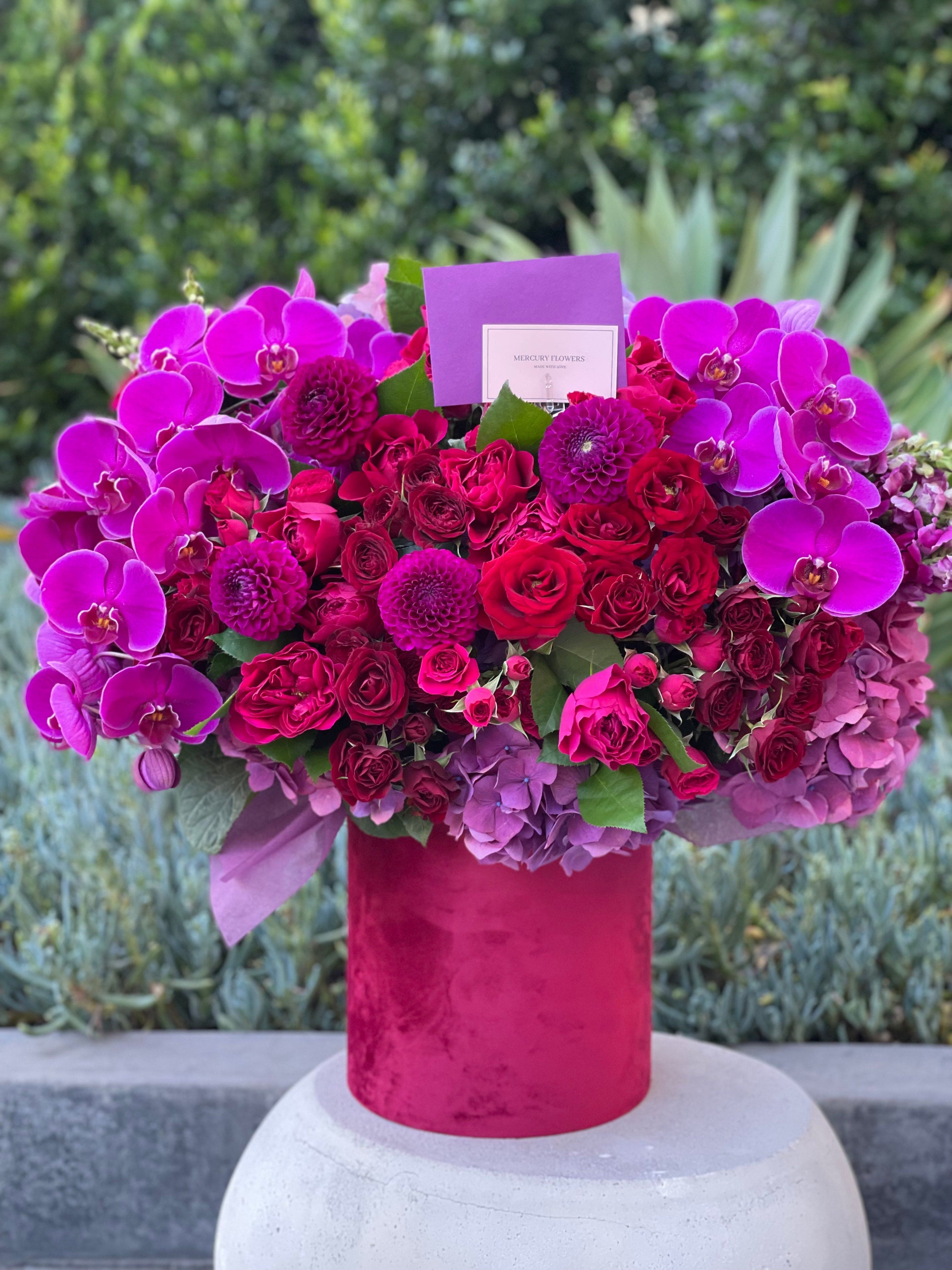 Mixed Orchid & Rose Box