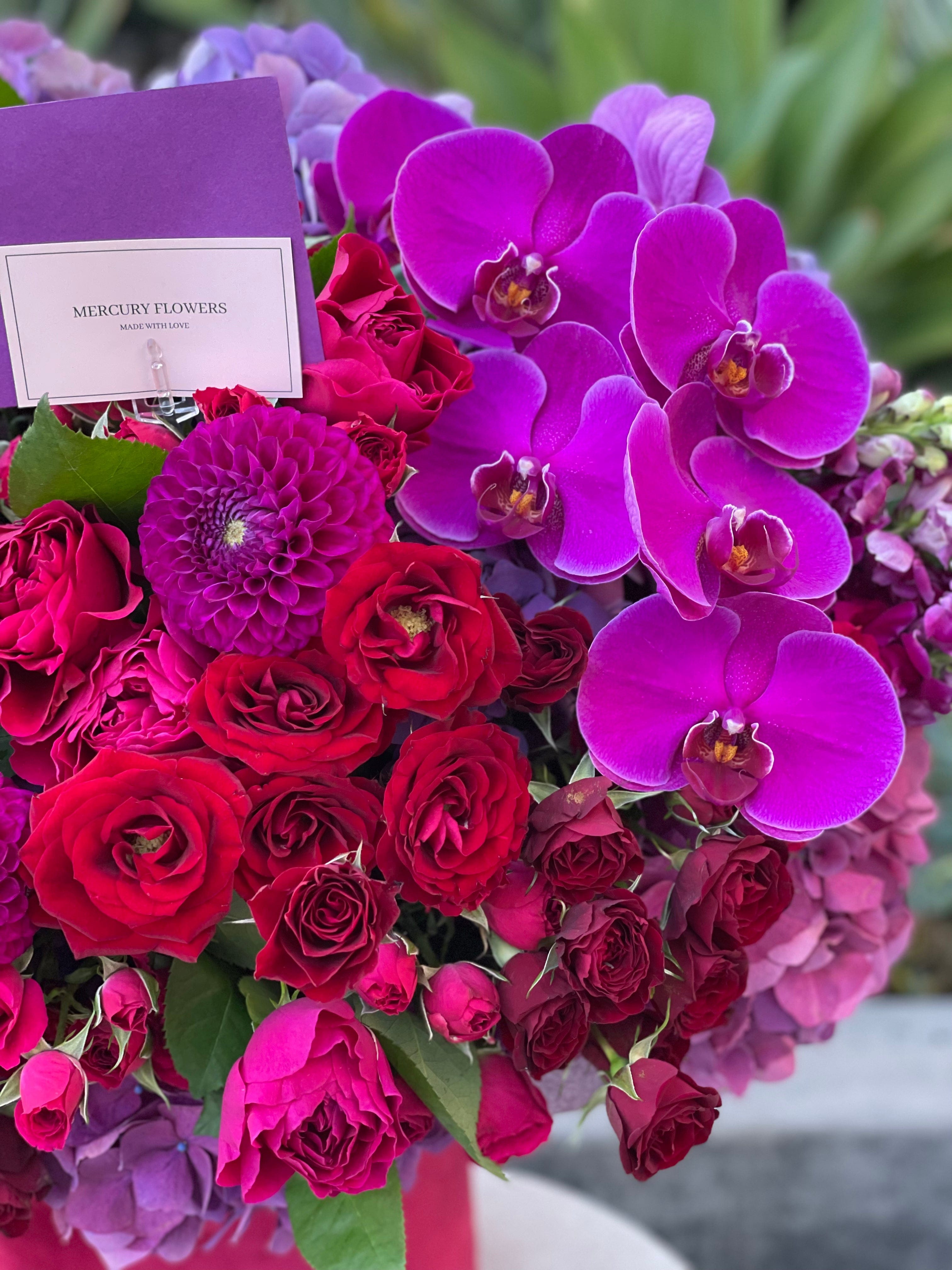 Mixed Orchid & Rose Box