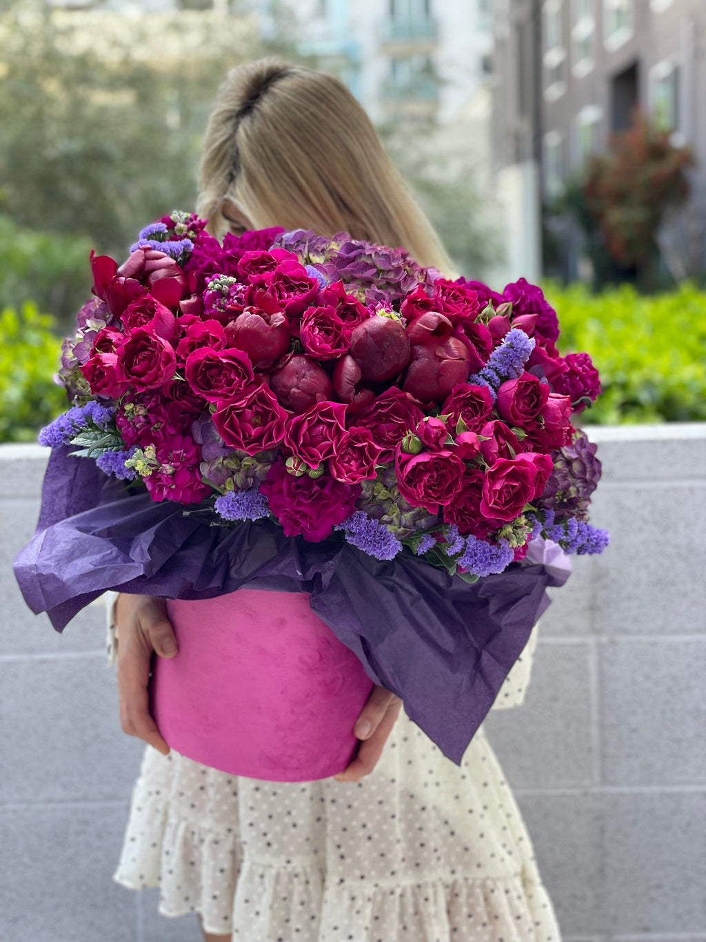 Fuchsia Flower Box