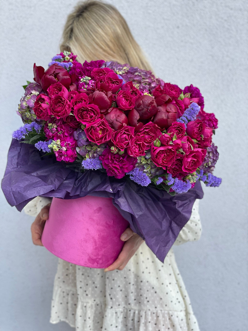 Fuchsia Flower Box
