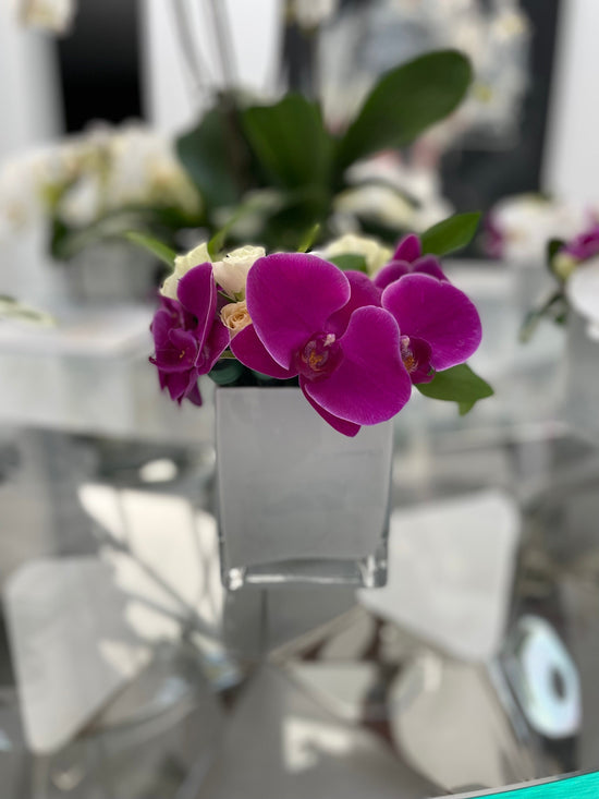 Flowers in small vase