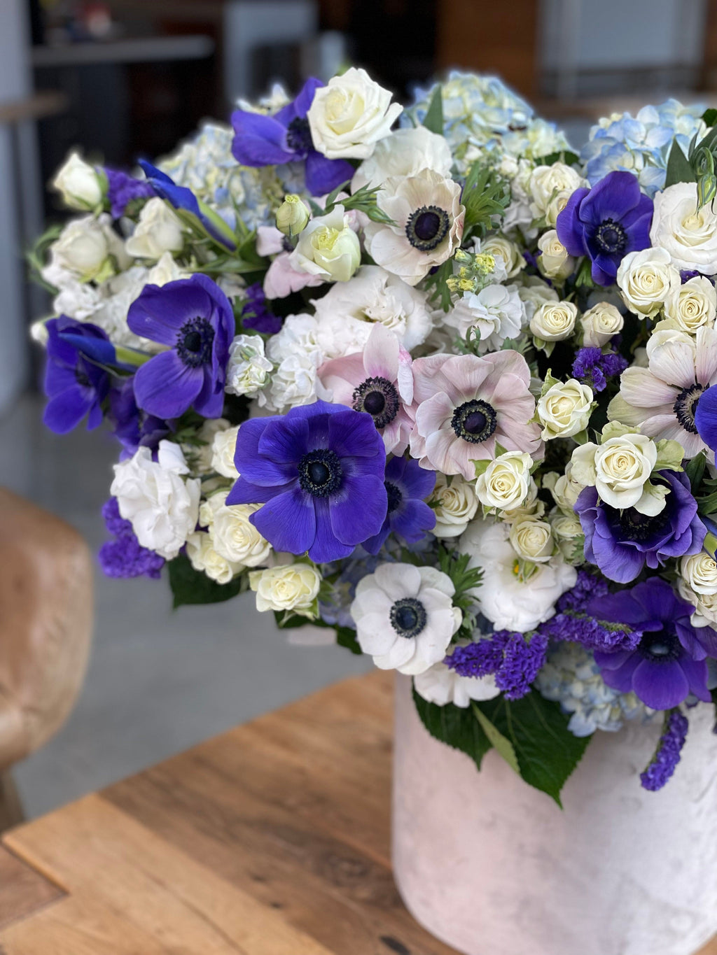 Grand box with anemones
